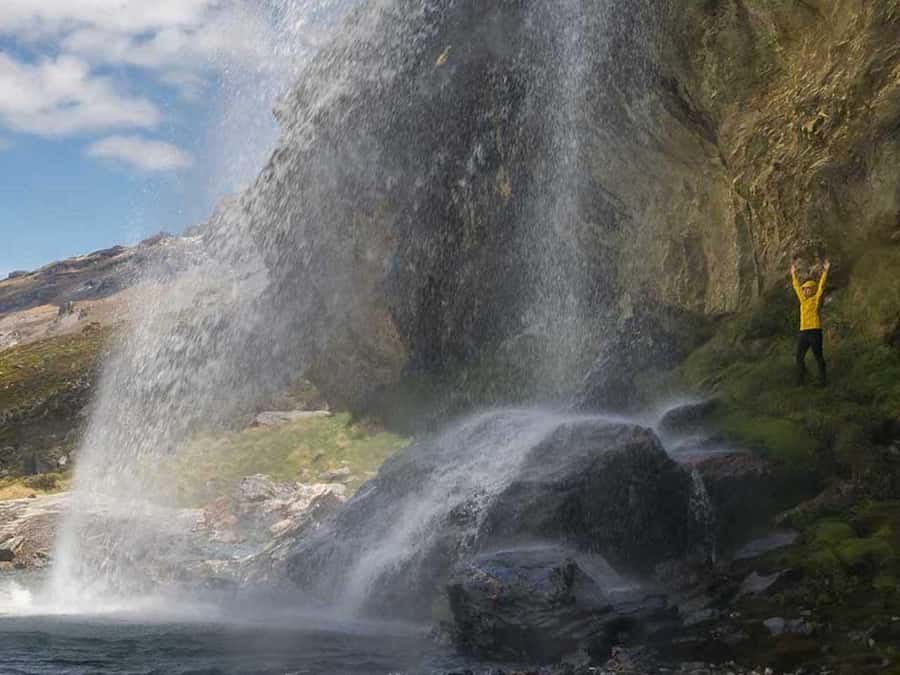 Earnslaw Burn Glacier & Waterfalls | 45 mins from Glenorchy - Mt Earnslaw photo stop: a quick chance to orient yourself
