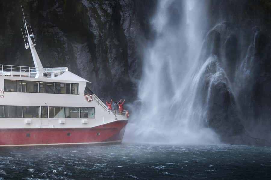 From Queenstown: Milford Sound Coach, Cruise, Scenic Flight - Cruising Milford Sound: open-air decks and wildlife spotting from the water
