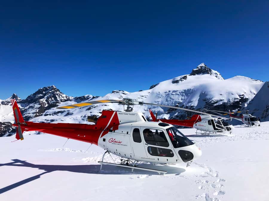Glacier Explorer & Earnslaw Burn Helicopter Flight - Meeting at Lucas Place and Getting Airborne Fast