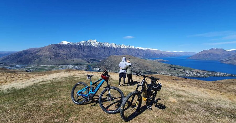 Guided Mountain E-bike Tour - Ride to the Sky - Private farm tracks and exclusive viewing access