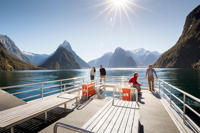 Milford Sound Coach & Cruise from Queenstown: Panoramic Views - Coach Comfort Out of Queenstown: glass roof, power, and real restrooms
