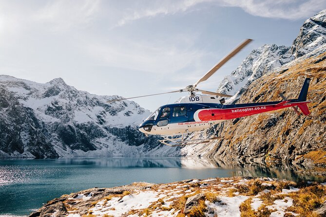 Milford Sound Heli Tour from Queenstown with 2 Alpine Landings - Entering Fiordland National Park (Te Wahipounamu) and finding Mitre Peak