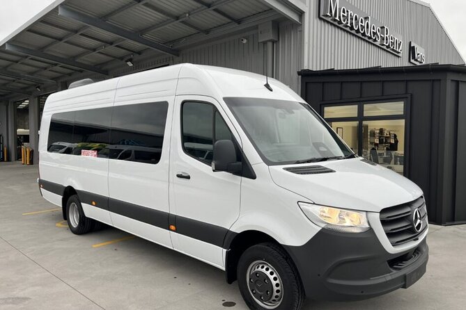 Queenstown International Airport To and From City Center Transfer - The 2025 Mercedes Sprinter: Comfort for Rainy, Windy Queenstown Days