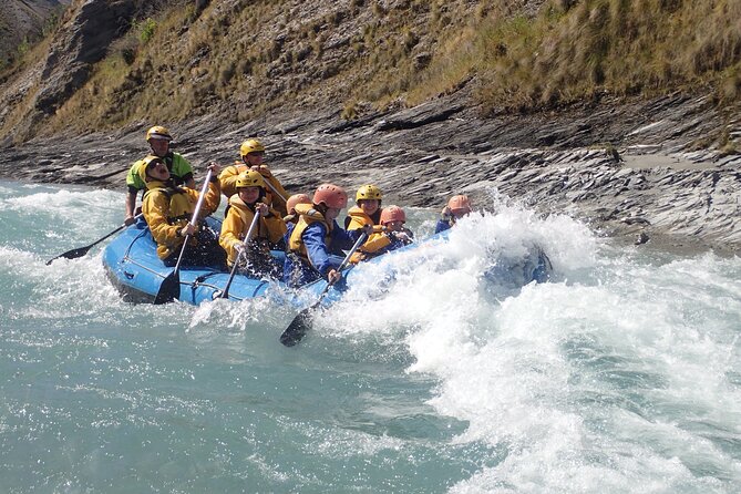 Queenstown Kawarau River Rafting and Jet Boat - Hopping into the Kawarau River raft: grade 2–3 rapids and real paddling