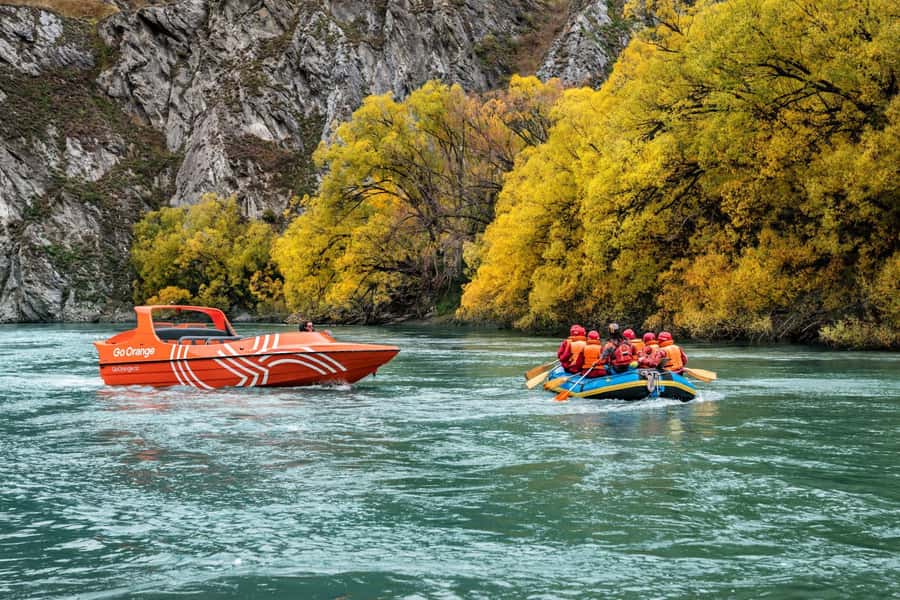 Queenstown: Kawarau River Rafting and Jet Boat Ride - Swimming and optional cliff jumping: pick your comfort level