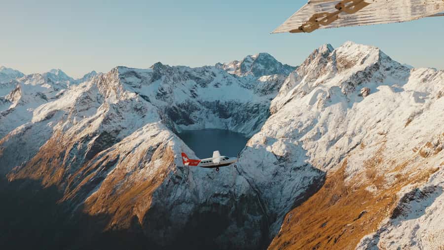 Queenstown: Milford Sound Flight and Cruise - The big Milford Sound moment: Mitre Peak and Stirling Falls