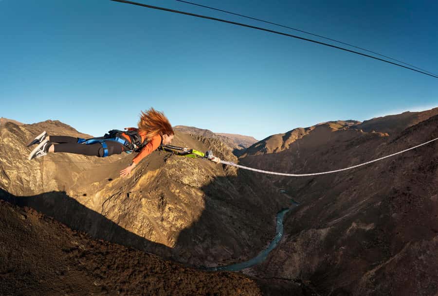 Queenstown: Nevis Thrillogy (Bungy, Swing, Catapult) - Nevis Swing (70m drop, 300m arc): the big crowd-pleaser