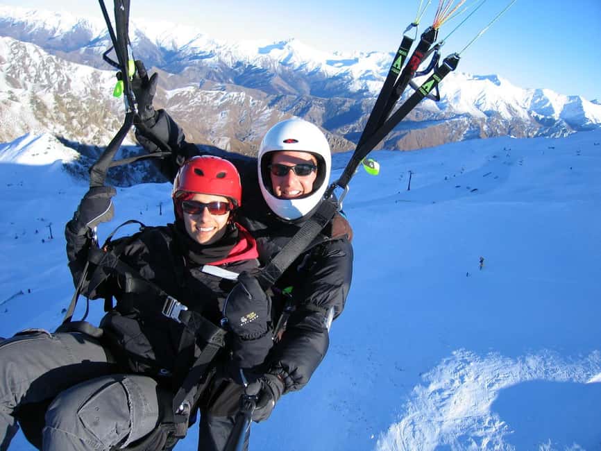 Queenstown: Tandem Paraglide - Winter - Coronet Peak 5400ft - On Snow With Your Pilot: Gear, Harness Fit, and the Safety Brief