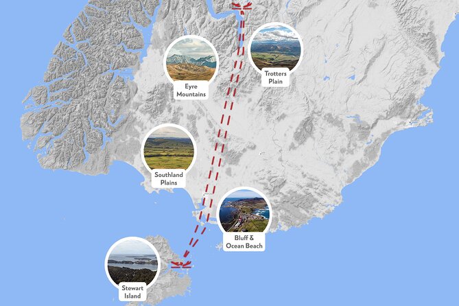 Stewart Island Fly Explore Fly ex Queenstown by Glenorchy Air - Landing at Ryans Creek and heading to Oban