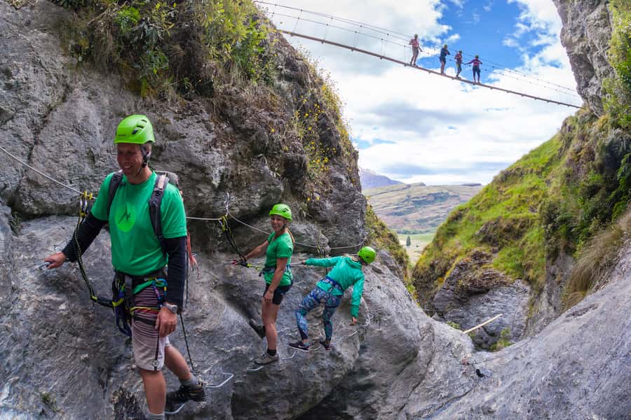 Wanaka: 2-Hour Beginner Waterfall Cable Climb - The waterfall climb itself: 1 hour of bridges, rock, and hidden falls